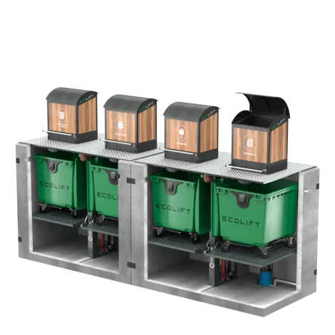 Cистема подземного сбора и хранения мусора ECOLIFT